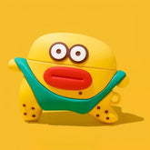 3 AirPods Case Silicone Yellow Cute Funny Pouty Lips